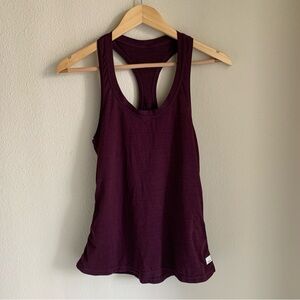 Vuori Burgundy Racer Back Tank Top